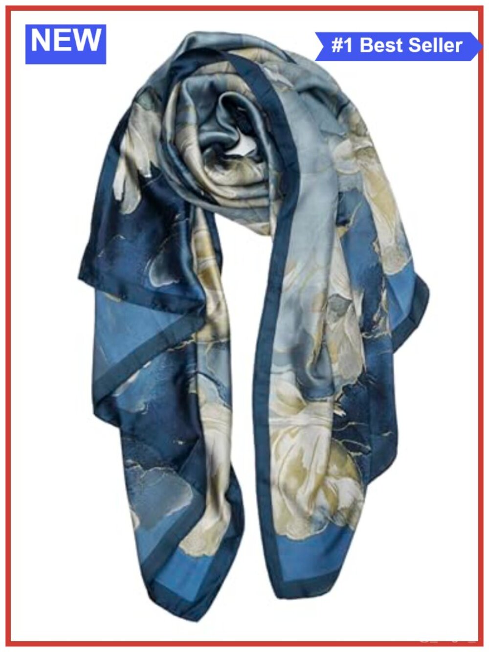 Polyester Satin Large Long Scarf Shawl Wrap for Sun Protection